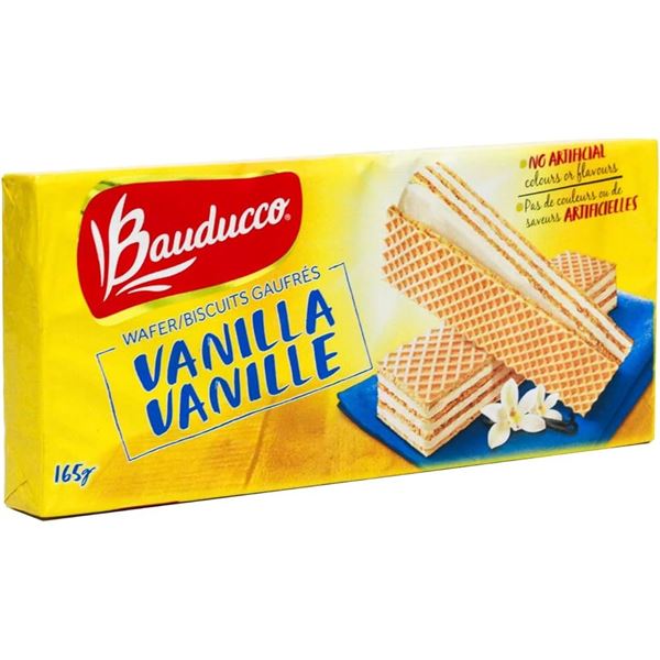 NEW 4 X 165G BAUDUCCO VANILLA WAFERS