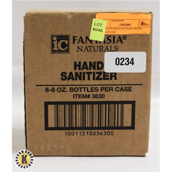 NEW 6 X 6OZ FANTASIA HAND SANITIZER