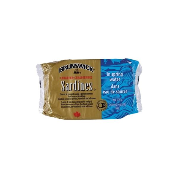 NEW 18 X 106G BRUNSWICK SARDINES SPRING WATER