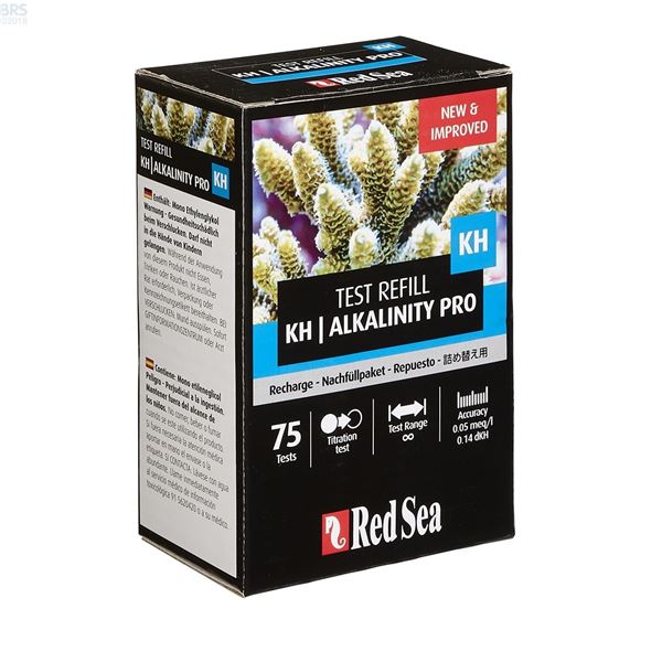 NEW 75 TESTS RED SEA KH ALKALINITY PRO