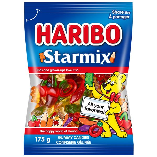 NEW 3 X 175G HARIBO STARMIX GUMMY CANDIES