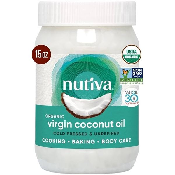 NEW 444ML NUTIVA VIRGIN COCONUT OIL