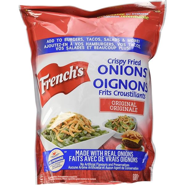 NEW 680G FRENCHS CRISPY FRIED ONIONS