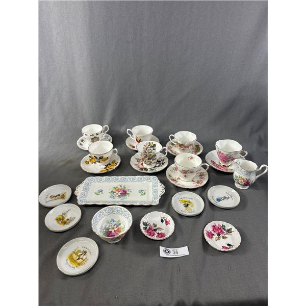 Nice Lot of Vintage Tea Cups and Saucers Plus Other Tableware