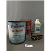 Image 1 : Nice Garage Finds Lot. Antifreeze, Bardahl Tin,etc