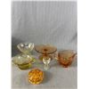 Image 2 : Large Lot of Various Vintage Collectibles Including Amber Glass and Marble Horse Head Bookends
