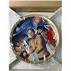 Image 2 : Vintge Hard Sided Suitcase with Contents, Star Trek Collector Plate etc