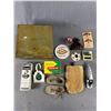 Image 1 : Vintage Biscuit Tin & Contents