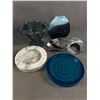 Image 2 : Lot of Home Décor - Shower Curtain, Pottery Jugs, Food Steamer & More