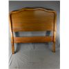 Image 2 : Vintage Wood Twin Sized Foot & Head Board. NO SHIPPING Approx. 41" x 41"