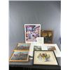 Image 1 : Lot Of Assorted Art, Some Framed. NO SHIPPING