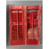 Image 2 : Vintage Pair Of Wood Shutters & Empty Vintage "METCO" Box. NO SHIPPING