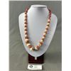 Image 1 : Very Nice Women's Orange and White Beads Necklace