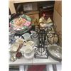 Image 2 : First of 2 Table Lots. Lots Of Glass! Ice Skates Etc.NO SHIPPING!