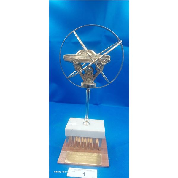 13" vintage car trophy 1974