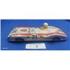 Image 1 : 60s tin race car with excellent graphics, made in Japan 10"