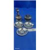 Image 1 : 5 piece vintage Ronson table lighters and small ashtrays