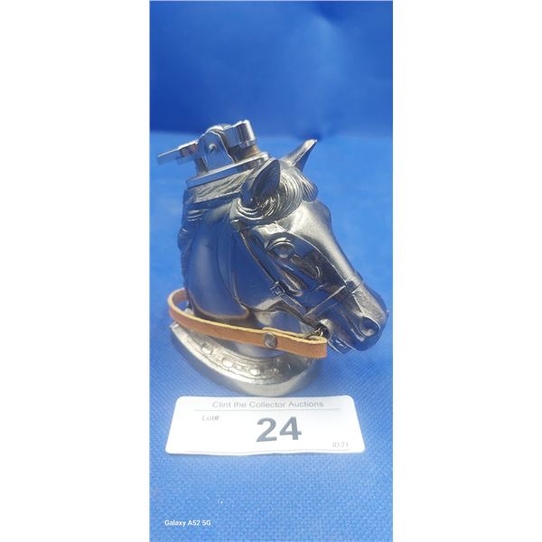 1950s horse table lighter, very nice condition 4" tall