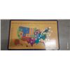 Image 1 : Complete collection of all 50 state quarters in holder 17"x28" open