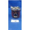 Image 2 : 1960s saddle motif ashtray, leather wrapped metal approx 4"
