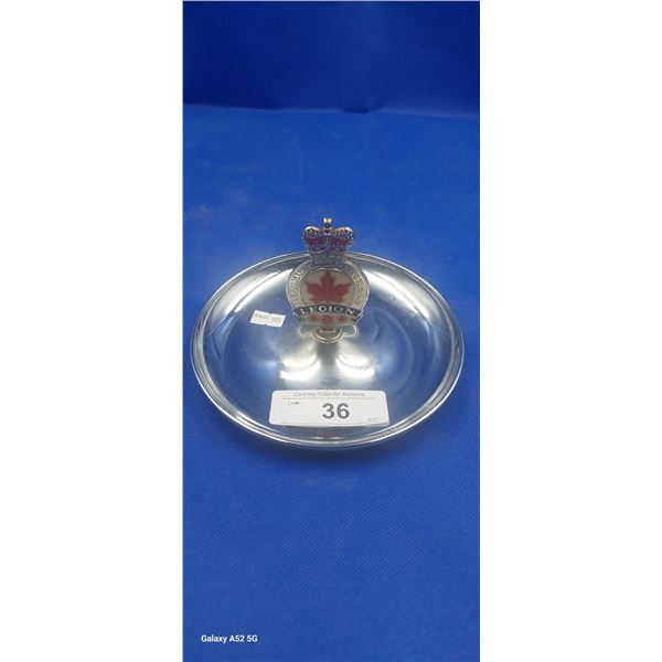 Very nice vintage Legion queen's crown candy/ashtray 6.5"