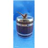 Image 3 : 1960s pipe tobacco humidor barrell, nice condition 6.5" long