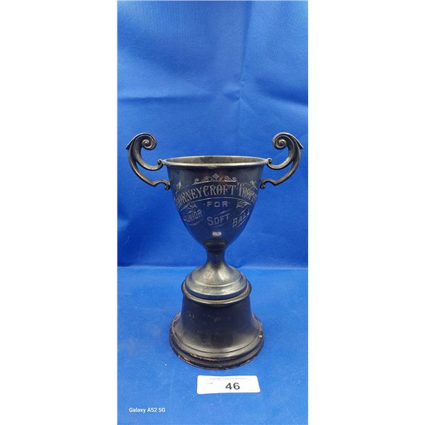 Vintage Thorneycroft softboall trophy 11"