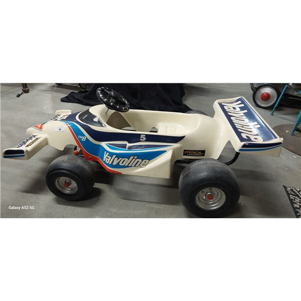 Vintage kid's Indy race car, with electric motor, 45" long, untested