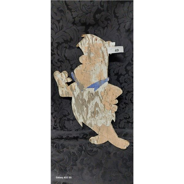Wooden die cut Fred Flintstone 24"