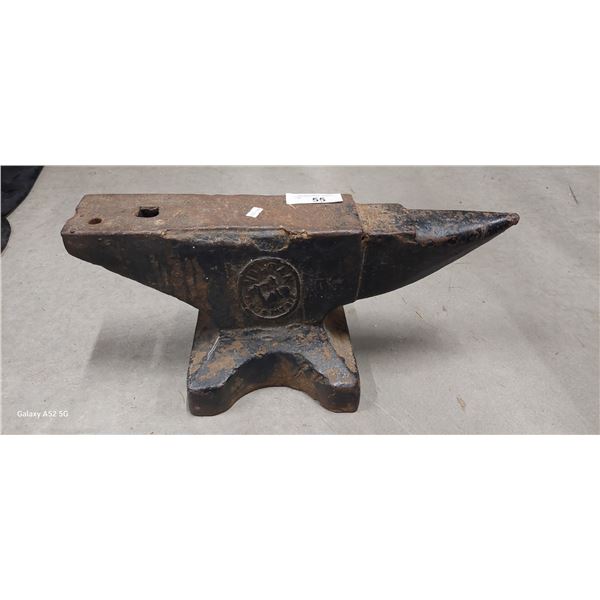 Vintage blacksmith's anvil Vulcan 20" x 10" very heavy