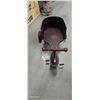 Image 2 : Art Deco 1930s tricycle with child mannequin, with hat, head is cracked, tricycle is 24"