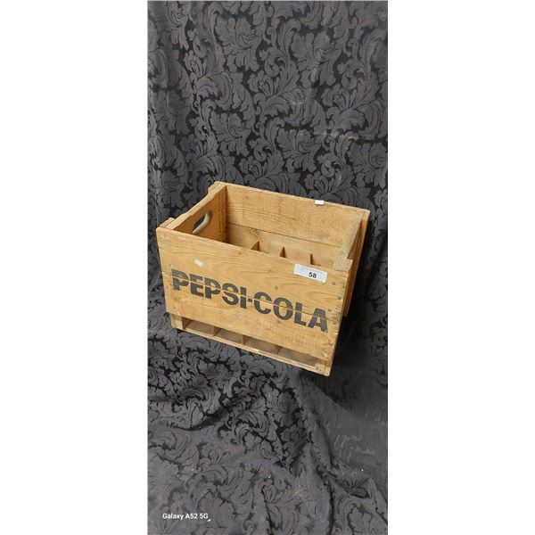 Vintage Pepsi wooden crate