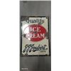 Image 1 : Porcelain ice cream sign, J-J-J-Joulbert 28" x 19"