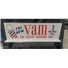 Image 2 : Originals 50s counter flange metal barber sign Vam 28" x 10"