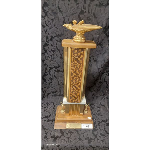 1972 drag boat trophy 22.5"