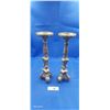 Image 1 : Nice pair of brass candle holders 12"
