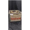 Image 1 : Vintage metal & wood Medcalf Dairy crate
