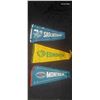 Image 1 : 3 vintage pennants Sask, Edmonton & Montreal
