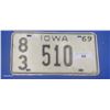 Image 1 : Vintage 1969 Iowa license plate