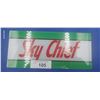 Image 1 : Vintage glass Sky Chief gas pump plaque 10" x 5"