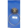 Image 2 : Vintage brass lion's head knocker 10"