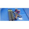 Image 1 : Vintage Crossman pellet gun with 2 tins of pellets and 2 rare large style CO2 cylinders