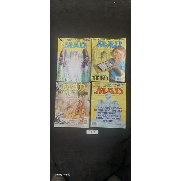4 vintage Mad Magazines