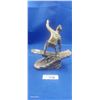 Image 2 : Heavy brass snow boarding statue 9"