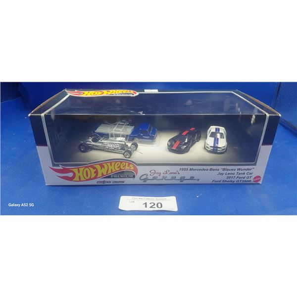 Hotwheels Premium Jay Leno's Garage die cast set, 55 Mercedes, Ford GT, Shelby GT etc