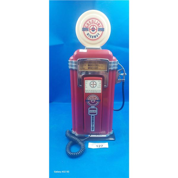 Vintage Hiway mini gas pump 17" tall