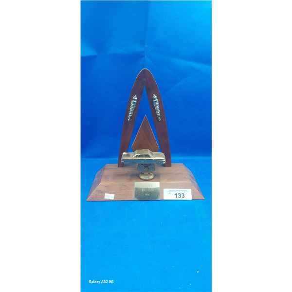 Vintage 1966 car trophy 11"