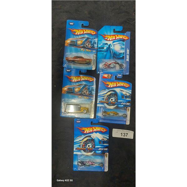 Set of 5 Hotwheels NIB