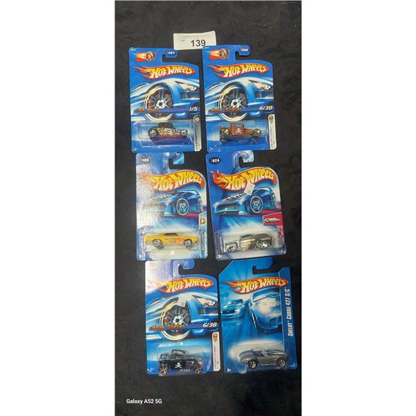 Set of 6 Hotwheels NIB