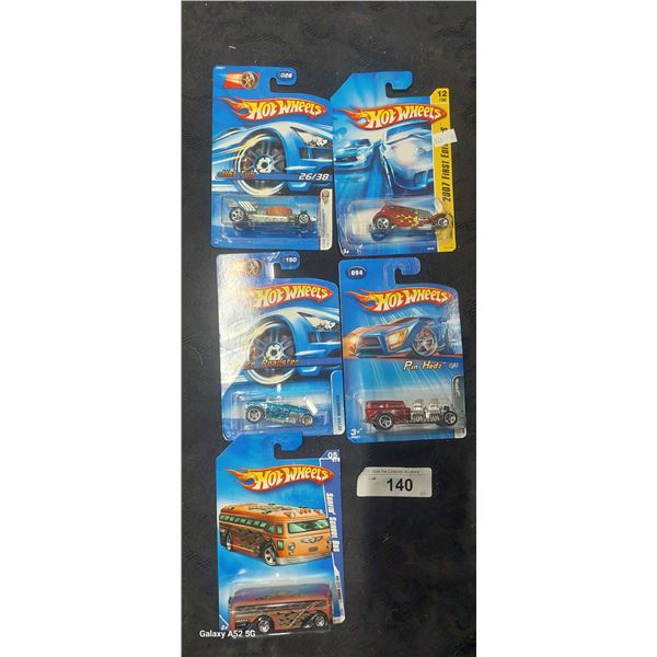 Set of 5 Hotwheels NIB